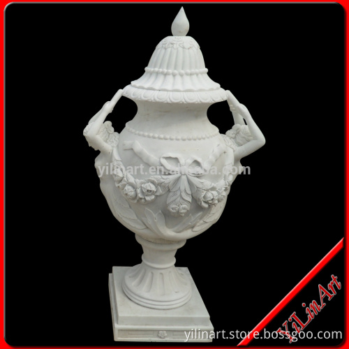 White Beautiful,Hot Sale Marble flower planter (YL-H186)